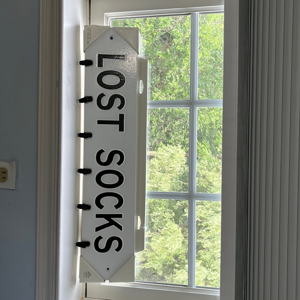 Lost sock sign